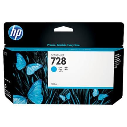 37721 - TINTA HP LF 728 DESIGNJET CIAN 130ML