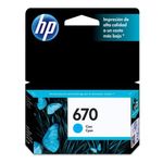 37807 - TINTA HP 670 CYAN