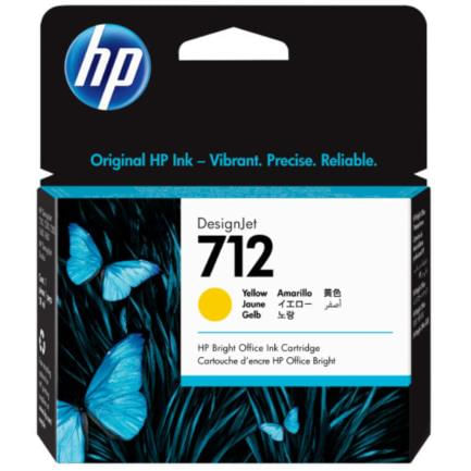 37766 - Tinta HP LF DesignJet 712 29ml Color Amarillo