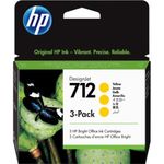 37773 - Tinta HP LF DesignJet 712 3 Pack 29ml Color Amarillo