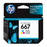 37888 - Tinta HP Original Ink Advantage 667 Tricolor