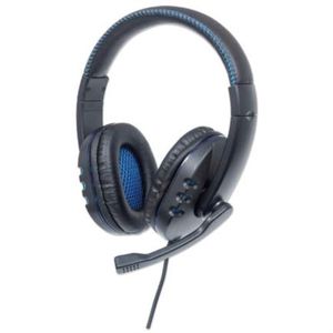 Audífonos Manhattan Gaming Micrófono Usb Color Negro Mncaudab005