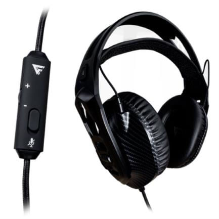 Diadema Game Factor HSG500 Micrófono Removible 35mm Ultraligera Color Negro