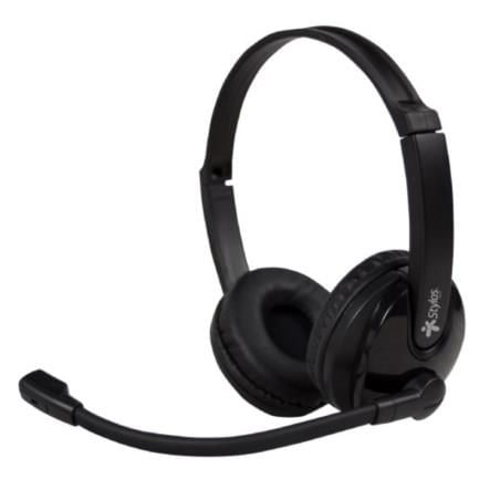 Diadema-Stylos-Call-Center-Ergonimica-Microfono-Manos-Libres-Color-Negro
