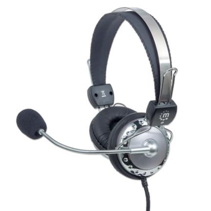 Audifonos-Manhattan-Estereo-Microfono-Extension-Metalica-Flexible-Color-Negro-Plata