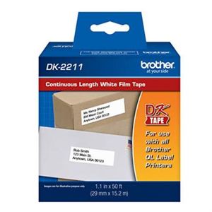 Cinta Etiquetadora Brother Dk2211 Papel Plástico Negro Sobre Blanco Longitud Continua 29Mmx15.2 M Boccinad099