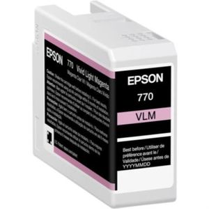 Tinta Epson Ultrachrome Pro 10 25Ml Color Magenta Claro Vivo Epctifab121
