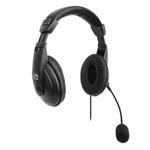 Audífonos Manhattan Estéreo USB Micrófono Ajustable Control Integrado Color Negro