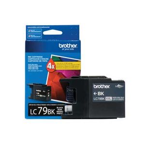 Tinta Brother Lc79Bk Rendimiento 2400 Páginas Color Negro Boctinab056