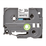CINTA BROTHER TZ-241 NEGRO/BLANCO 18MM PT300/310B/330/530
