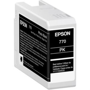 Tinta Epson Ultrachrome Pro 10 25Ml Color Negro Fotográfico Epctifab124