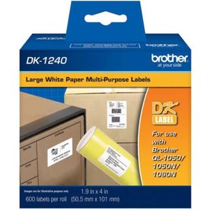 Etiquetas Brother Dk1240 Precortada Papel Blanco 50.5Mmx101Mm 600 Etiquetas Ql-1060N Bocetiab011