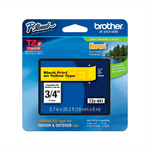 CINTA BROTHER TZ-641 NEGRO/AMARILLO 18MM PT300/310B/330/530