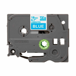 Cinta Brother Tze545 Laminada Texto Blanco Sobre Fondo Azul 18Mmx8M Pt300/310B/330/530 Boccinad069