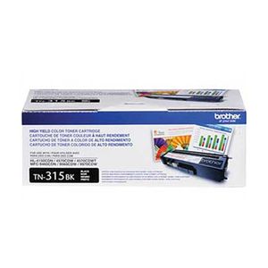 Tóner Brother Tn315Bk Multifuncional Alto Rendimiento 6000 Páginas Color Negro Boctonab058