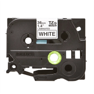Cinta Brother Tze261 Laminada Negro Sobre Blanco 36Mmx8M Pt530/300/310B/330 Boccinad064