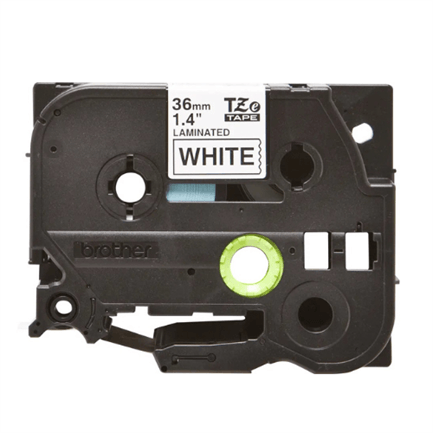 CINTA BROTHER TZ-261 NEGRO/BLANCO 36MM PT530/300/310B/330