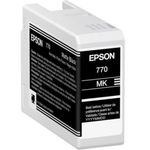 Tinta Epson UltraChrome PRO10 T770 25ml Color Negro Mate