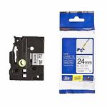 CINTA BROTHER FLEXIBLE NEGRO SOBRE BLANCO 24MM