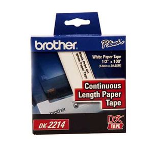 Cinta Etiquetadora Brother Dk2214 Papel Negro Sobre Blanco De Longitud Continua 12Mm 30.48M Boccinad101