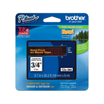 CINTA BROTHER TZ-344 NEGRA/ORO 18MM