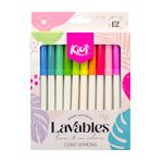 MARCADOR LAVABLE C/12 KIUT