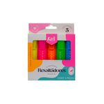 MARCADOR RESALTADOR NEON C/5 KIUT