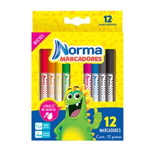Marcador Lavable C/12 Norma 544608