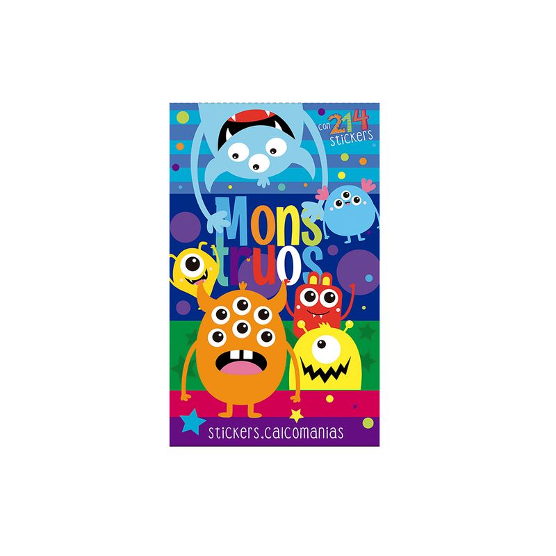 BLOCK DE STICKERS MONSTRUOS