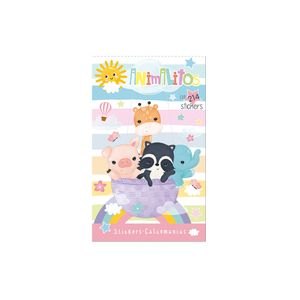 Block De Stickers Animalitos Pink 1170015504