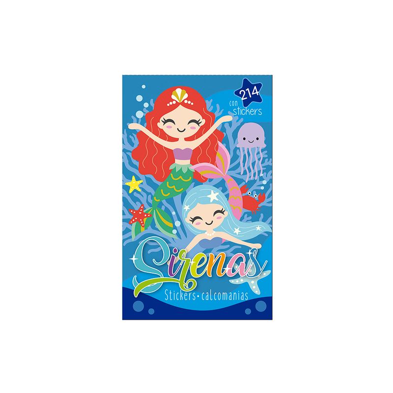BLOCK DE STICKERS SIRENAS FANTASIA