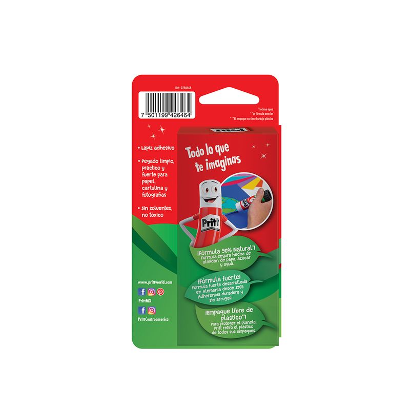 LAPIZ ADHESIVO 11GRS CON 3 PRITT