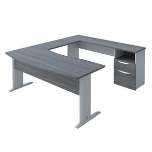Conjunto Directivo Escritorio De Arco 1.80Mt Storm/Gris G18Cdr1801P1A*Sto