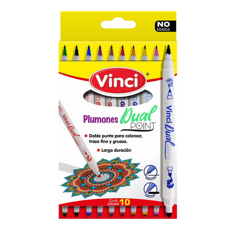 PLUMONES RED C/8 DUO CON SELLOS COLORPEPS (copia)