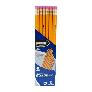 Lapiz Grafito Con Goma #2 Hexag Metrico Cja 50 66889