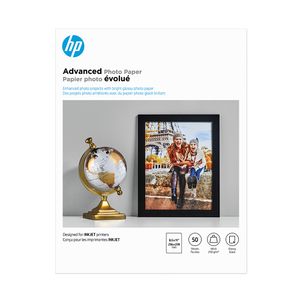 Papel Fotografico Hp Brillante Avanzado Carta C/50 Hjs Q7853A