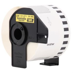 Cinta Etiquetadora Brother Dk4605 Continua Removible Amarilla 62Mmx30.4M Boccinad110