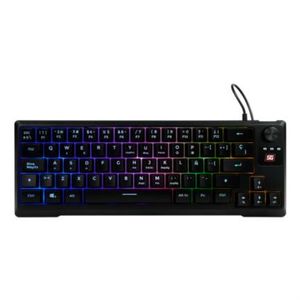 Teclado Vorago Start The Game Kb-506 Multimedia Tkl Factor 65% Rgb Alámbrico Anti-Ghosting Usb Color Negro Voctecab031