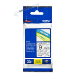 CINTA BROTHER TZ-121 NEGRO/TRANSPARENTE 9MM PT 300/310B/330