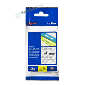 Cinta Brother Tz-121 Laminada Negro Sobre Transparente 9Mmx8M Pt 300/310B/330 Boccinad054
