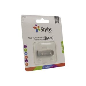 Memoria Usb 64 Gb Stylos Stmusb4B, Plata, 64 Gb, Usb 2.0 Stmusb4B