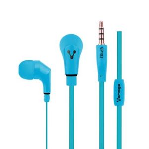 Audífonos Alámbricos Vorago Ep-103 Manos Libres 3.5Mm Color Azul Vocaudab021