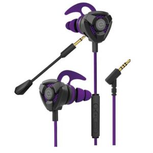 Audífonos Gamer Perfect Choice Easy Line Storm Micrófono Desmontable 3.5Mm Color Negro-Morado Mccaudab190