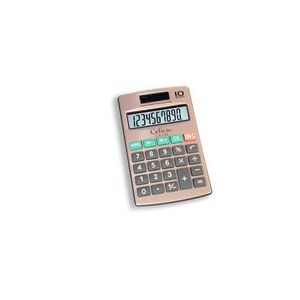 Calculadora Celica Bolsillo 10 Dig Dual Cubierta Metalica Clpcacab016