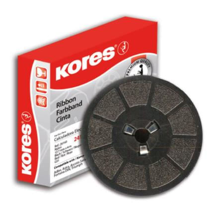 42689 - CINTA P/CALCULADORA KORES NEGRO-ROJO 3 5CMS DIAMETRO