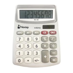 Calculadora Nextep 8 Dígitos Semi Escritorio Solar/Batería Nxpcacab004