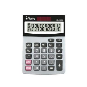 Calculadora Nextep 12 Dígitos Cubierta Metálica Semi Escritorio Solar/Bateria Nxpcacab011