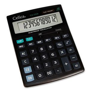 Calculadora Celica Escritorio 12 Digitos Solar/Pila Negra Clpcacab015
