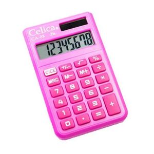 Calculadora Celica De Bolsillo 8 Digitos Rosa Clpcacab039