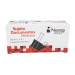 42792 - Sujeta Documentos Nextep Mediano 32mm (1 1/4") 12 Pzas